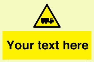 Custom Lorry Hazard Sign